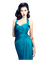 Kaz_Creations Woman Femme Teal - безплатен png анимиран GIF