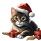 loly33 chat noël - 無料png アニメーションGIF