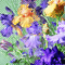 soave background vintage animated texture flowers - GIF animado gratis GIF animado
