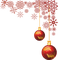 Christmas red balls ornaments deco sunshine3 - PNG gratuit GIF animé