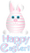 Kaz_Creations Deco Easter Logo Text Happy Easter - gratis png animerad GIF
