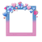 Small Blue/Pink Frame - PNG gratuit GIF animé