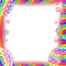 Flowers.Frame.Rainbow - zadarmo png animovaný GIF