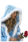 Kaz_Creations Woman Femme Blue Winter - ilmainen png animoitu GIF