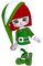 Kaz_Creations Dolls Cookie Elfs Green Christmas - zdarma png animovaný GIF