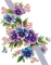 kikkapink deco flowers purple pansy vintage - PNG gratuit GIF animé