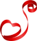 Kaz_Creations Heart Hearts Love Valentine Valentines Ribbon - Free PNG Animated GIF