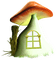 Casa de hongo - png gratis GIF animado