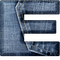 Jeans Blue Alphabet - Bogusia - bezmaksas png animēts GIF