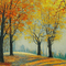 kikkapink autumn background painting forest - PNG gratuit GIF animé
