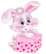Kaz_Creations Valentine Deco Love Cute Bunny - zdarma png animovaný GIF