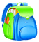 School. School bag. Leila - png gratis GIF animado