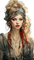 Женский портрет - безплатен png анимиран GIF