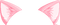 pink pixel cat ears (King-Lulu-Deer)