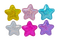 puffy star sticker rainbow kidcore - gratis png animerad GIF