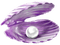Seashell.Pearls.Purple.White - png gratuito GIF animata