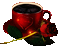 кофе,роза - GIF animate gratis GIF animata