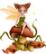 fairy tale  elf elfe fee woman femme frau autumn automne  fantasy  tube person  garden jardin