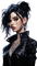 woman gothic black - δωρεάν png κινούμενο GIF