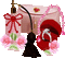 Box Gif  Heart Rose Red Pink Gold - Bogusia - Darmowy animowany GIF animowany gif