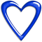 Heart.Frame.Glossy.Blue - 無料png アニメーションGIF
