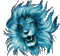Leão Azul - Nemokamas animacinis gif animuotas GIF