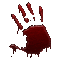 blood hand - GIF animate gratis GIF animata