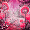 soave background animated mushrooms  pink - Безплатен анимиран GIF анимиран GIF