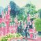 Pink Castle Background - Nemokamas animacinis gif animuotas GIF