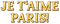Jet'aime Paris Text - Bogusia - Free PNG Animated GIF