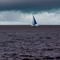 Ocean with Sailing Boat - бесплатно png анимированный гифка