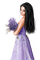 Frau mit Lavendel