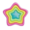 3D colorful star - GIF animado gratis