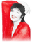 soave woman vintage  Liza Minnelli black white red - gratis png geanimeerde GIF