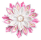Pearl.Fabric.Flower.White.Pink - PNG gratuit GIF animé