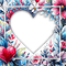 SM3 HEART FRAME VDAY RED IMAGE PNG - PNG gratuit GIF animé