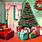 kikkapink vintage christmas room animated - Darmowy animowany GIF animowany gif