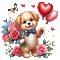 ♡§m3§♡ kawaii red vday dog animated gif - Free animated GIF Animated GIF