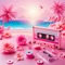 Pink 90s Beach - ücretsiz png animasyonlu GIF