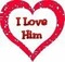 I LOVE HIM - kostenlos png Animiertes GIF
