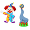Kaz_Creations Cartoon Baby Clown Circus - ingyenes png animált GIF