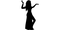 Belly dancer silhouette - PNG gratuit GIF animé