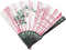 soave deco vintage victorian fan pink green - Free PNG Animated GIF