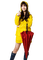 Kaz_Creations Woman Femme With Umbrella - безплатен png анимиран GIF