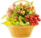 Kaz_Creations Deco Basket Flowers - ingyenes png animált GIF
