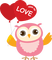 Kaz_Creations Birds Bird Owls Owl - zdarma png animovaný GIF