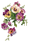 pansies flowers fleurs de pensées - Nemokamas animacinis gif