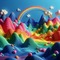 Rainbow Hills - kostenlos png Animiertes GIF