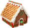 gingerbread house - png gratis GIF animado