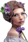 woman femme purple - gratis png geanimeerde GIF